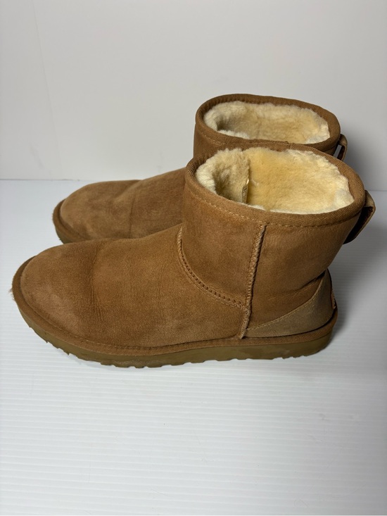 UGG Shoes - UGG Chestnut Suede Shearling Lined Short Moccasin Boots